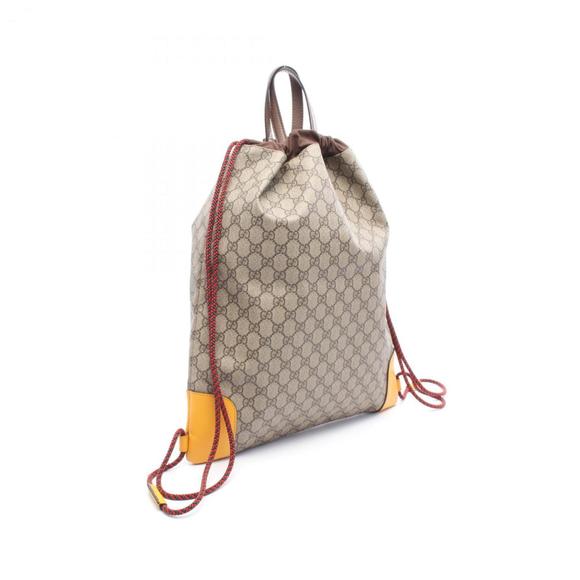 GUCCI Brown Leather Backpack - Picture 2 of 7